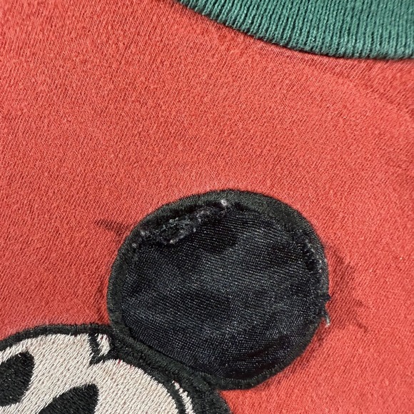 Vintage Mickey Mouse Shirt Mens L XL Red Yellow Blue Disney Nancy Heller 90s Tee - Picture 5 of 9